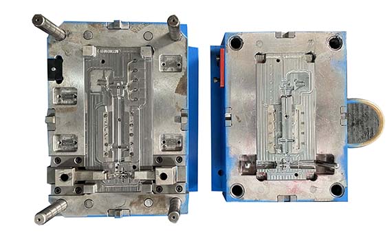 Plastic mold for fixing rod, connecting rod, fork, and fork base of the lower blade of the rear windshield of the auxiliary instrument panel for automotive accessories